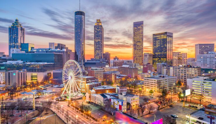 Atlanta, Georgia, USA downtown skyline.