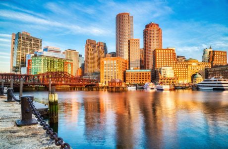 Boston waterfront skyline