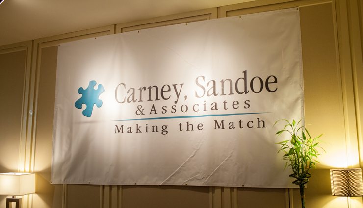 White Carney Sandoe and Associates banner with logo