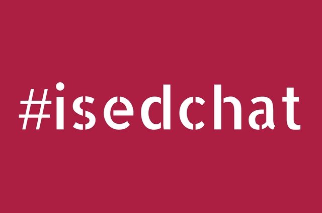 Visual of ISEDCHAT hashtag