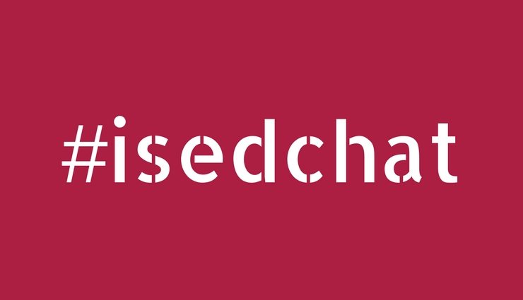 Visual of ISEDCHAT hashtag