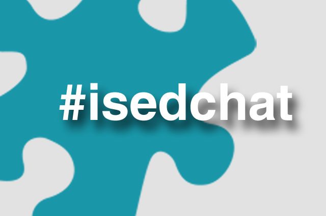 zoomed in teal puzzle piece with hashtag