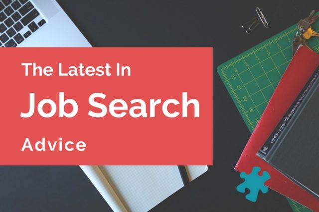 job search materials with article title