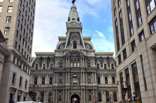 Philadelphia's city hall building