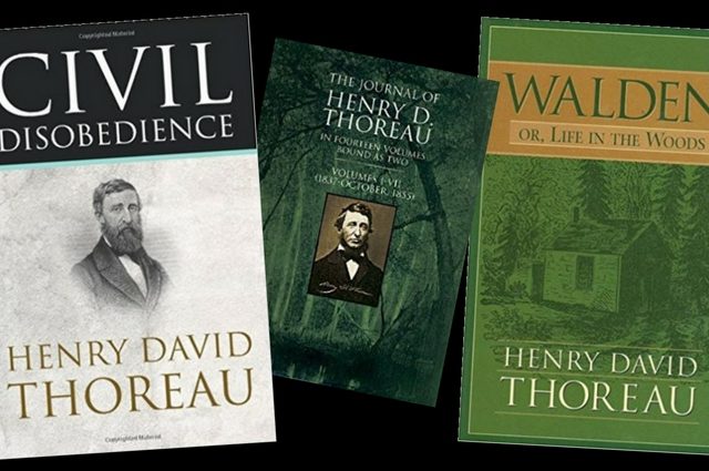 Covers of Thoreau books