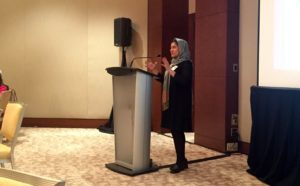 Shabana Basij-Rasikh speaking at the Women's Institute