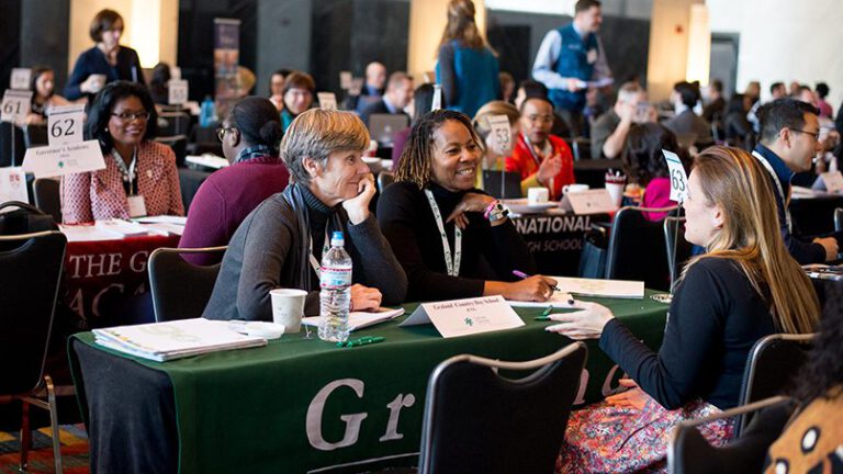 Interview room at a hiring conference