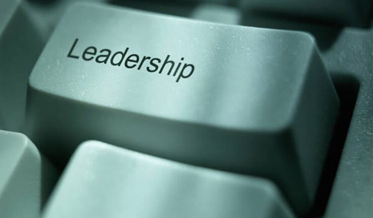 key on keyboard that says "leadership"