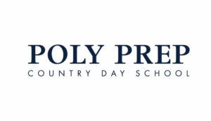 Poly Prep Country Day School logo with navy blue text on a white background.