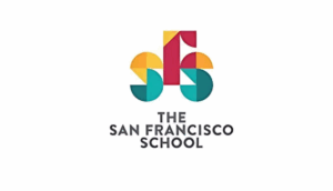 Colorful geometric logo with the text "The San Francisco School" below.