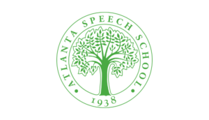 Atlanta Speech School logo featuring a green tree with leafy branches encircled by the school's name and founding year 1938.