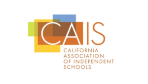 CAIS logo, California Association of Independent Schools, colorful overlapping squares with bold letters.