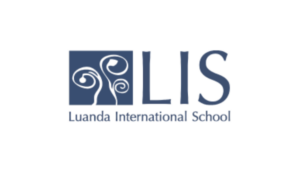 Luanda International School logo featuring stylized tree designs and the abbreviation LIS.